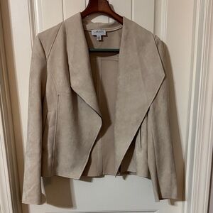 Carmen Marc Valvo Beige Women's Blazer